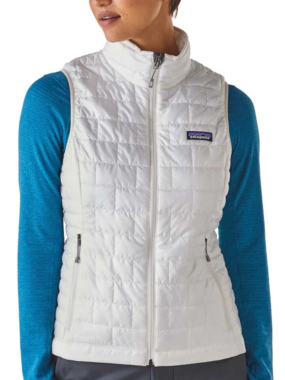 NWOT Patagonia White Quilted Nano Puff Vest - Picture 2 of 5
